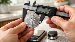How to spot fake gold and silver coins at home with a scale and magnet