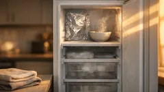 Defrost a freezer fast with this aluminum foil trick