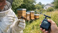 How a tiny radio tag can lead beekeepers straight to an Asian hornet nest