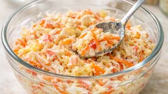 This 5-minute imitation crab salad is my go-to for busy weeknights